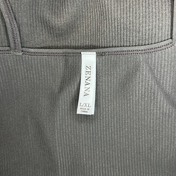 Zenana ash grey ribbed bralette S/M - Picture 7 of 11